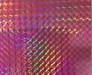 ホロフィルム、ホログラムフィルム(アルミ蒸着タイプ)レッド