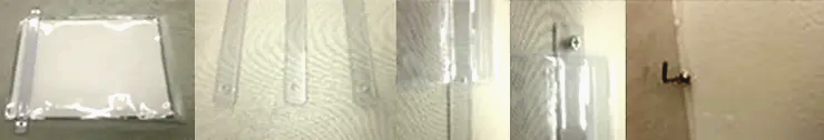 硬質PVCスティックの抜き加工例