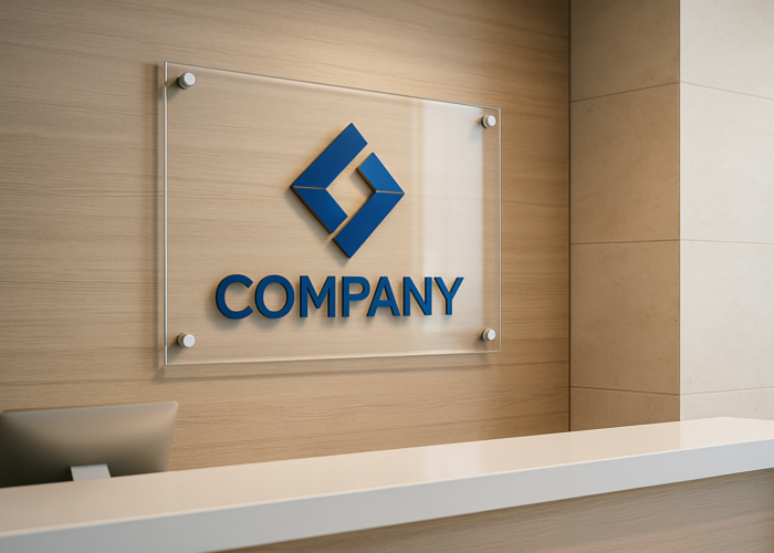 オフィスの受付が“洗練される”<br>アクリルサインの使い方
