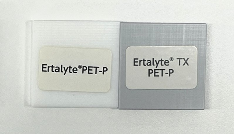 Ertalyte PET-PとErtalyte TX PET-Pの材料サンプル