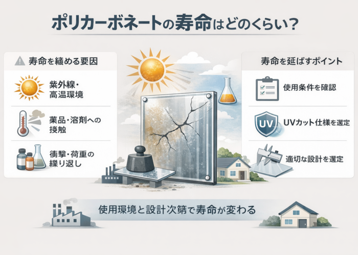 ポリカーボネートの寿命はどのくらい？