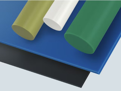 TIVAR UHMW-PE 丸棒および板材（白色・緑色・黄色・黒色）